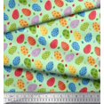 thumbnail image 2 of Soimoi Polyester Crepe Fabric Egg Easter Decor Fabric Printed Yard 52 Inch Wide, 2 of 3