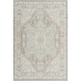 thumbnail image 1 of Unique Loom Whitney Medallion Border Rug 2' 2 x 3' Rectangle Cloud Gray/Ivory, 1 of 1