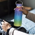 thumbnail image 5 of Fiocias Bottle with Chain 500ml Refillable Insulated Bottle Glitter Vacuum Flask Mug for Rainbow, 5 of 7