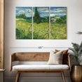 thumbnail image 3 of Elephant Stock Green Field 1889 Wall Art - Horizontal Multi Panel Canvas - Living Room Wall Decor - Nature Multi Panel - Green And Blue Decor By Vincent Van Gogh - 50" x 32", 3 of 8