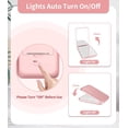 thumbnail image 6 of Small Mirror with Lights,LED Compact Makeup Mirror,1x/3x Mini Travel Mirror with Magnification,Portable for Purse,Pocket,Gifts for Girls,Rose Gold, 6 of 6
