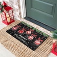 thumbnail image 5 of Christmas Door Mat Outdoor for Front Door Decorations,Holly Berries Merry Christmas Doormat, Winter Xmas Holiday Welcome Floor Mat Rug for Porch Entrance Farmhouse Decor,30" x 17", 5 of 6