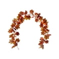 thumbnail image 1 of MesaSe Artificial Flower Interior Decoration Autumn Fruit Orange Creative 1.75M Simulation Realistic Fall Leaves Garland, 1 of 12
