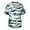 White, variant on Mens Scrub Tops Floral Tropic Printed Stretch Soft Scrub Shirts with 3 Pockets Personalized Comfy Plus Size Nurse Work Tops White XL