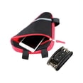 thumbnail image 3 of HLONK QitinDasen Bike Triangle Bag  Bicycle Front Tube Frame Bag  Double- Sided Reflective Decoration Makes Night Riding Safer ( Red), 3 of 5
