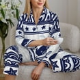 thumbnail image 6 of Balery Sea Underwater Animals1 Pattern Pajama Sets for Women Long Sleeve 2 Piece Sleepwear Loungewear Sets Soft PJ's with Pockets Long Sleeve Comfy Pj Sets-XX-Large, 6 of 7