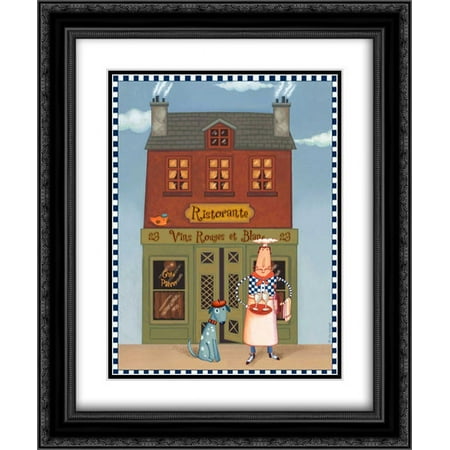 Chef 8 Ristorante 2x Matted 20x24 Black Ornate Framed Art Print by Eisner, Viv