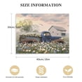 thumbnail image 2 of COMIO  Old Truck Canvas Wall Art Farmhouse Pictures Wall, Rustic Barn Sage Green White Flowers Windmill Paintings Pictures Print Classic Country Decoration Living Room Bedroom, 2 of 5