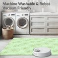 thumbnail image 5 of ODIKA 3'x5' Machine Washable Non-Slip Area Rug, Artisan Lattice with Overlapping Floral Details High Traffic Rug with Pad, Green, 590548, 5 of 8