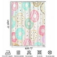 thumbnail image 6 of Pink Donut Shower Curtain Sweet Fast Food Dessert Tasty Donuts Art Print Sprinkles Tasty Food Bakery Shower Curtain Sets for Bathroom with 12 Hooks 72x72 Inches, 6 of 6