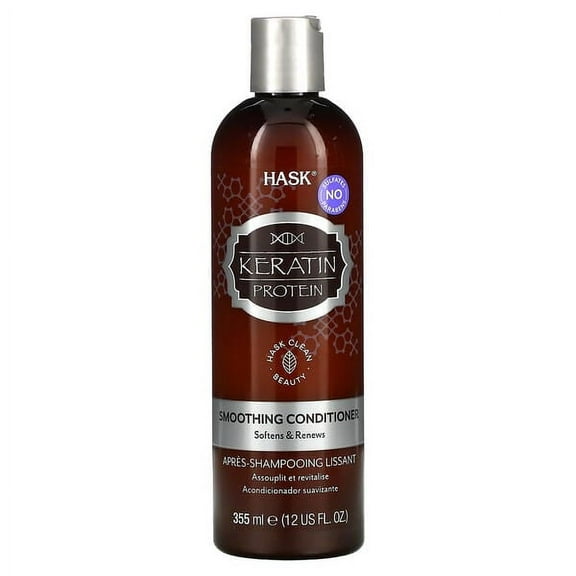 Hask Beauty, Keratin Smooth, Smoothing Conditioner, 12 fl oz