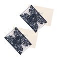 thumbnail image 4 of Minkissy Invitation Cards with Envelopes 10 Sets Blue Beige Rectangular Shape for Wedding Engagement Anniversary Events, 4 of 8