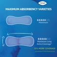 thumbnail image 6 of TENA Intimates Bladder Control Pad, Maximum, 15-inch, Heavy Absorbency, 39 Count, 2 Packs, 78 Total, 6 of 10