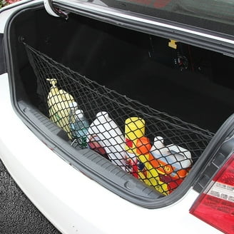 MLY Car Cargo Net, Trunk Net Stretchable Storage Mesh With Secure Hooks Adjustable Storage Mesh Universal Trunk Cargo Net For Suv Sedan (35.4x15.8 Inch) I.1665549042