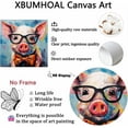 thumbnail image 5 of WFSposter Colorful Pig Canvas Wall Art Animal With Glasses Pictures Pigs With Glasses Posters For Wall Funny Animals Canvas Farm Pig Painting Graffiti Animal Print Cute Pig Artwork Wall Decor, 5 of 6