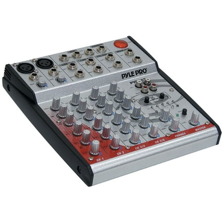 Pyle 6-Channel 2-Bus Console mixer