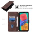 thumbnail image 4 of Compatible with Samsung Galaxy M33 5G Classic Embossed PU Leather Case with Card Holder Shockproof Cover, 4 of 5