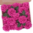 thumbnail image 1 of Flores artificiales N&T NIETING, 25 rosas de espuma, color rosa intenso, 1 of 8