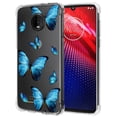 thumbnail image 4 of Funda Yerebel para Motorola Moto Z4 Transparente Mariposa Azul, 4 of 7