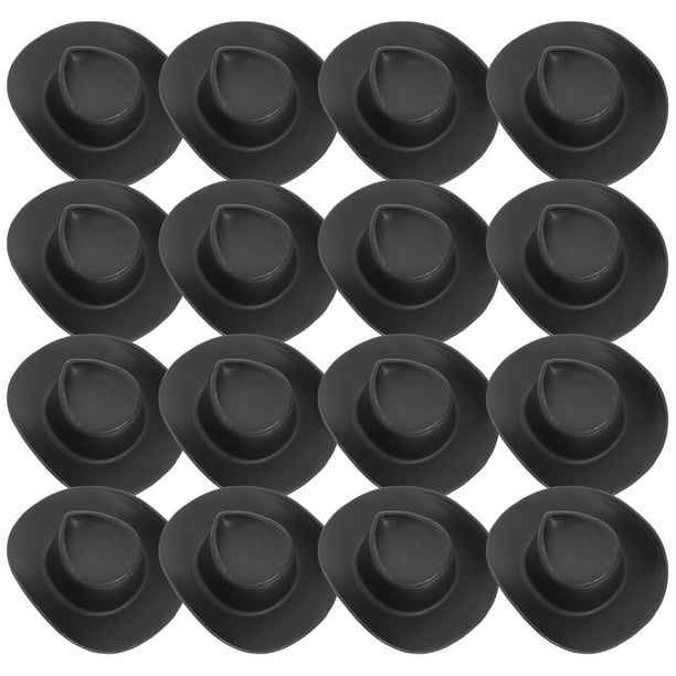 ColoMX 20pcs Mini Hats Cowboy Hats Miniatura Western Hats Feat Play Play Doll Party Accessories