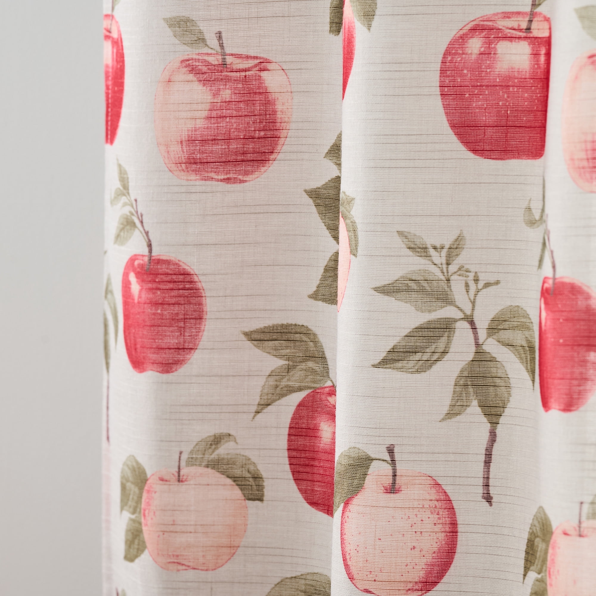 Curtainworks Honey Crisp 24in Tier Pair Multicolor, Pole Top, Indoor, Adult, 2 Piece Tier Set, 54" x 24"