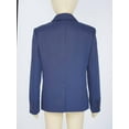 thumbnail image 4 of iiniim Boys Classic Fit Sport Blazer Long Sleeve Lapel Suit Jacket Single Breasted Outerwear Coat Navy Blue 6, 4 of 7