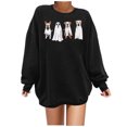 thumbnail image 1 of EHQJNJ Sweat à Demi-Zip pour Femmes, Pull Imprimé Haut Sans Manches Chic pour Automne et Hiver, Sweat-Shirts Sans Capuche avec Graphiques, Sweat-Shirts Western, 1 of 4