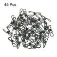 thumbnail image 3 of Uxcell 1" Small Metal Wire Clips Multi-Purpose Bag Clamps, Black 45 Count, 3 of 5