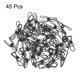 thumbnail image 3 of Uxcell Clips de alambre de metal pequeños de 1", abrazaderas multiusos para bolsas, negras, 45 unidades, 3 of 5