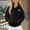 Black, variant on Abtuhar Children Fall Winter Hooded Casual Outerwear and Jackets Winter Solid Fleece‑lined Zip‑up Coat with Side Pockets for 5‑14 Years