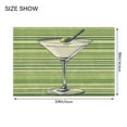 thumbnail image 4 of Yayeee Bath Rug for Bathroom Floor Non Slip Rectangle Fluffy Soft Absorbent Mat, 16"x24", Green Martini Glass, 4 of 7