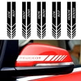 thumbnail image 2 of Car Rearview Mirror Waterproof Reflective PVC DIY Decortion Stickers For 3008 5008 208 407 406 4008 206 308 307 301 207 2008 sliver white, 2 of 6
