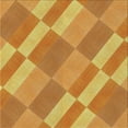 thumbnail image 1 of Ahgly Company Indoor Square Patterned Sedona Brown Novelty Area Rugs, 5' Square, 1 of 6