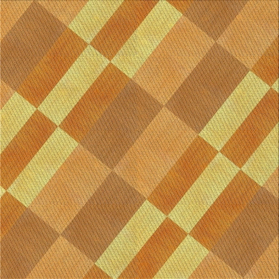 Ahgly Company Indoor Square Patterned Sedona Brown Novelty Area Rugs, 5' Square