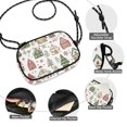 thumbnail image 3 of FORMRS Mini Crossbody Bag for Women Adjustable Shoulder Rope Travel Casual Phone Purse, Brown Christmas House, 3 of 7