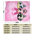 thumbnail image 3 of The Powerpuff Girls Bed Blanket Air Conditioner Quilt Ultra Soft Flannel Blanket All Season Fuzzy Blanket Reversible Fluffy Plush Blanket 40"X30", 3 of 8