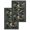 Black Dark Blue, variant on Navy Blue Flowers Kitchen Dish Towels for Drying Dishes Set of 4, Spring Floral Elegant Pastoral Botanical Waffle Weave Microfiber Hand Tea Bathroom Towels Quick Dry & Absorbent Towel 15.7x23.6