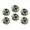 C2232, variant on Glass Refrigerator Magnet 6Pcs Magnetic Fridge Sticker,Decor for Kitchen,Whiteboard,Cabinet,Tough Pit Bull Pattern