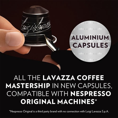 Lavazza Espresso Intenso Aluminium Nespresso Compatible Capsules, 10 pods per pack, British Import (Pack of 3)