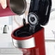 thumbnail image 5 of Cafetera, cafetera de una sola porción de 6 a 14 oz con filtro permanente, compatible con cápsulas K Cup y café molido, tamaño mini,Gray,Rojo, 5 of 6
