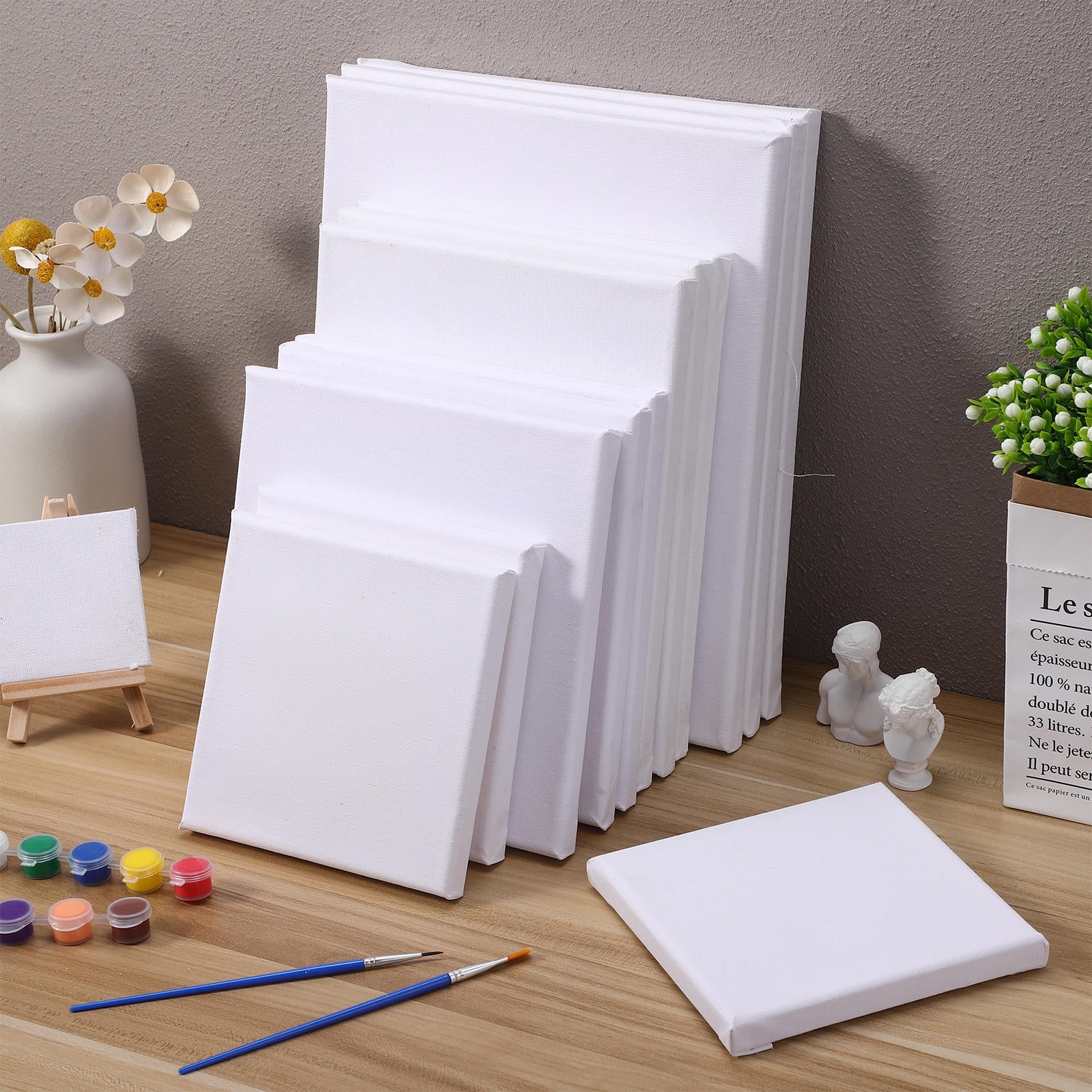 FOMIYES 12-Pack Boards for Painting, Premium Cotton Material, and Easy to Use for Artists