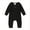 Black, variant on Infant Baby Boys Fall One Piece Jumpsuits Newborn Boys Long Sleeve Buttons Knit Ribbed Romper Pants Cute Autumn Bodysuit Clothes for Toddler Boys 0-18M
