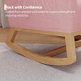 thumbnail image 6 of Rocking Chair for Nursery, Upholstered Glider Rocker with High Backrest and Padded Seat, Comfy Accent Armchair with Side Pocket for Bedroom, Living Room, Nursing Room, 6 of 8