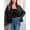 Black, variant on Women's Trench Coat Long Loose Jacket Faux PU Leather Oversize Classic Lapel with Belt