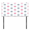 thumbnail image 3 of Ships Wheel Headboard, Ship Helm Steering Wheel Abstract Waves Pattern Vintage Doodle Style Illustration, Upholstered Decorative Metal Bed Headboard with Memory Foam, Twin Size, Red Blue, by Ambesonne, 3 of 4