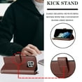 thumbnail image 4 of Compatible with Motorola Moto G Power 2021 Wallet Case Premium Zipper Large Space Flip PU Leather Cover, 4 of 5