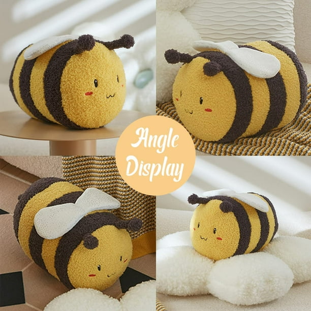 NASSMOSSE Animal de Peluche de Abeja, Lindo Juguete Peluche Abeja 7.8 Peluches algodón PP, Almohada Felpa muñeca Suave y cómoda para niños, niñas