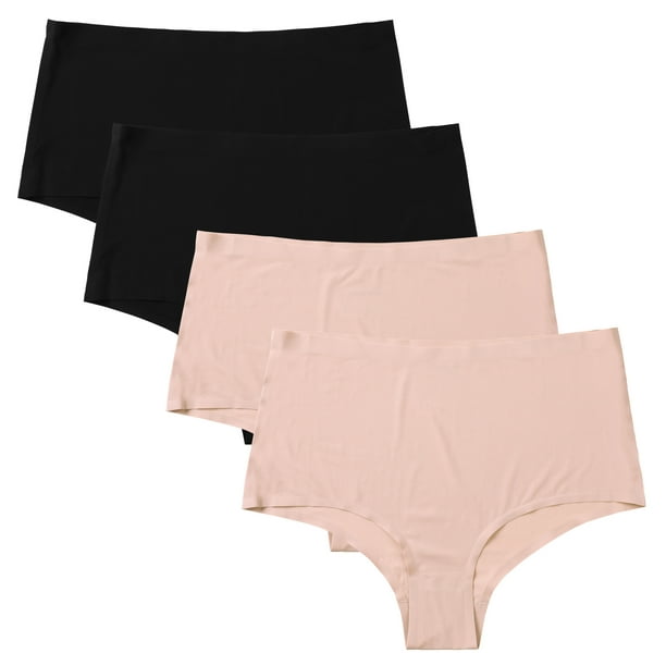 Charmo Womens Seamless Nylon Underwear Panties Briefs Stretch 4