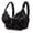 Black, variant on Women's Front Closure Wireless Bra, Thin Padded Push Up Bralette with Side Support for Everyday Wear c1-Beige E