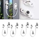 thumbnail image 1 of 4 Uds. Cerraduras de seguridad para bebés, restrictor de ventana inoxidable para niños, cerradura de seguridad infantil, seguridad para niños, previene caídas, bloqueo de ventana, 1 of 8